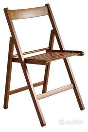 SEDIE DI LEGNO PIEGHEVOLI