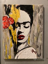 Quadro acrilico Frida Kahlo