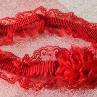 Giarrettiera elegante rossa