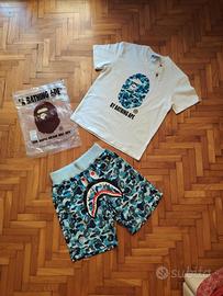 Completo BAPE  pantaloni+maglietta 