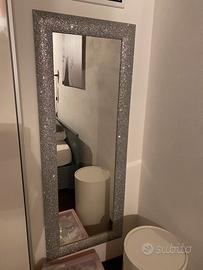 Specchio glitterato da parete