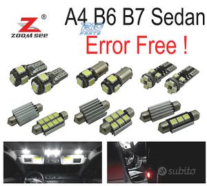 KIT 22 LAMPADE LED INTERNE PER AUDI A4 S4 RS4 B6 B