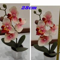 orchidea artificiale alta 28 cm