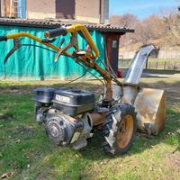 Motocoltivatore Grillo fresa neve, barra falciante