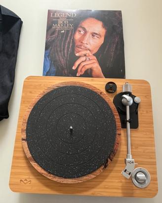 Giradischi della marley con vinile di bob marley