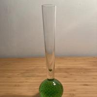 Vaso piccolo vetro green bubble