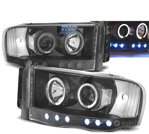 FARI PER DODGE RAM 02-06 OCCHI ANGELI NERI