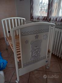 lettino sponde in legno Pali Birba