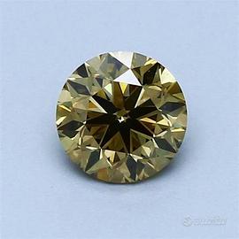 Diamante Naturale Champagne 0.80 ct VS1 in blister