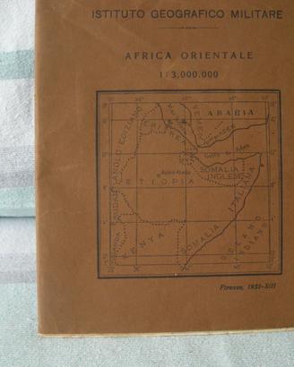CARTINA GEOGRAFICA AFRICA ORIENTALE