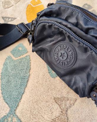 BORSA KIPLING piccola, blu, con tante tasche