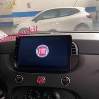 CAR TABLET 9 POLLICI ANDROID 13 CARPLAY X FIAT 500