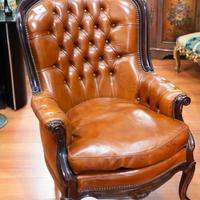 Poltrona Vintage Pelle Color Cuoio – 24297