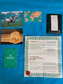 Garanzia, corredo Rolex Datejust ref. 16220