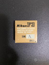 Raro Focusing screen tipo A per F3 punto rosso