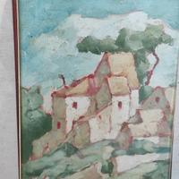 quadro olio su tavola Nunzio Bava 