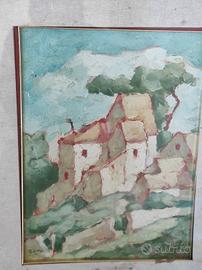 quadro olio su tavola Nunzio Bava 