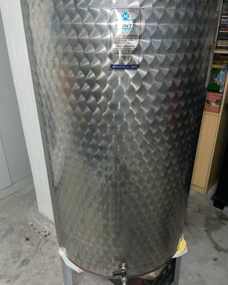 Contenitore per olio e vino in acciaio inox