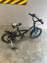 Bici bambino btwin nera pirati 16”