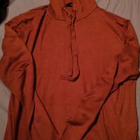 Felpa donna color ruggine