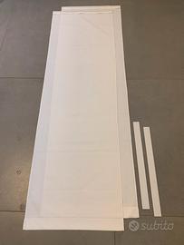 Coppia di pannelli per tende a vetro