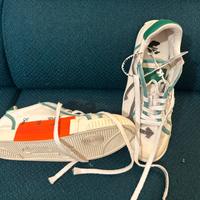 Off-White Low Vulcanized Canvas White/Green/Orange