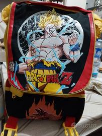 zaino dragon ball z con astuccio 3 zip