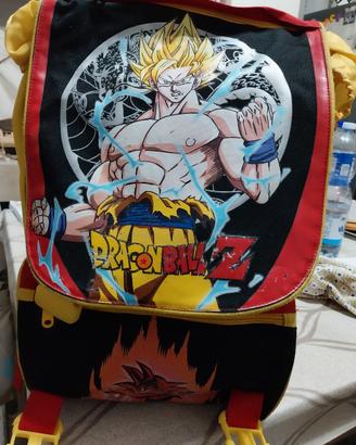 zaino dragon ball z con astuccio 3 zip