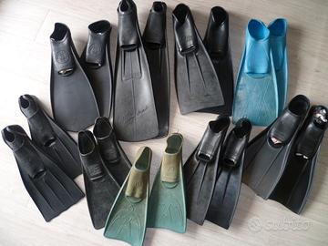 Pinne vintage pesca sub apnea snorkeling