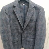 Giacca slim 2 bottoni a quadri