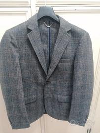 Giacca slim 2 bottoni a quadri