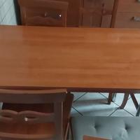 6 sedie con tavolo 70x72x110