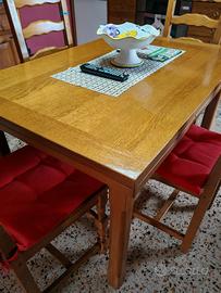 Tavolo legno massello allungabile 