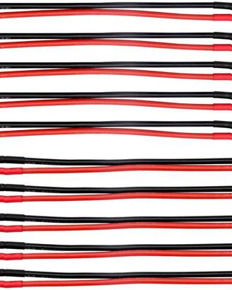 Set 5 Paia Connettori Deans T-Plug 14AWG da 165 mm
