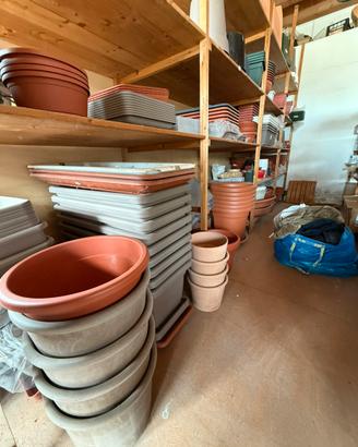 Vasi da interno e da giardino plastica in blocco