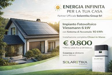 Fotovoltaico Viessmann 6kW + Accumulo 10kWh