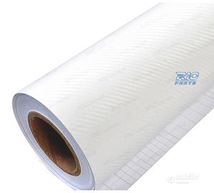 VINILE ADESIVO EFFETTO CARBONIO BIANCO