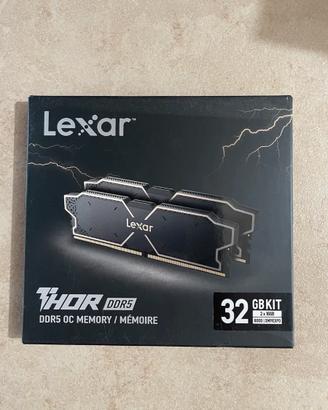 (SIGILLATO) Lexar Thor 6000MHZ DDR5 RAM 32GB