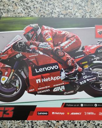 poster Pecco Bagnaia 63 Misano MWC Ducati 