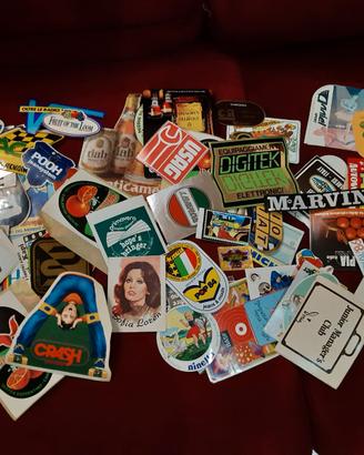 Grandiosa collezione di adesivi anni '70/'80/'90