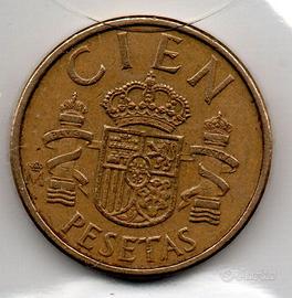 Lotto Monete Spagna 100 Pesetas CIEN 1982 -1988