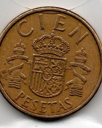Lotto Monete Spagna 100 Pesetas CIEN 1982 -1988