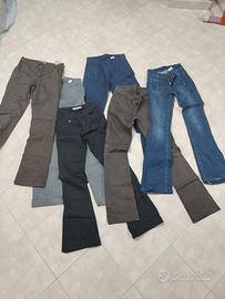 Lotto pantaloni donna vintage a zampa anni 2000