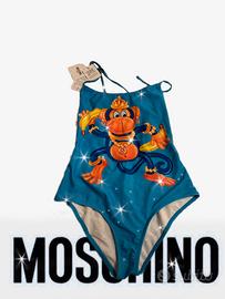 Costume Moschino swim azzurro scimmia