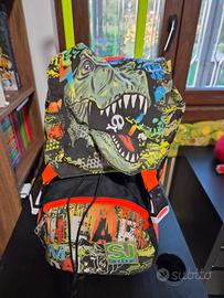 Zaino SJ T-Rex per elementari con carrellino