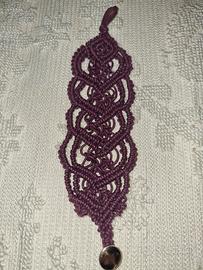 Bracciale alto in macramè 