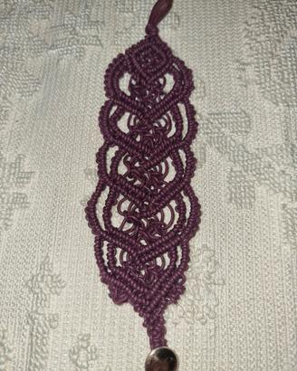 Bracciale alto in macramè 