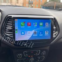 Autoradio 10'' Android 14 4+64GB Per Jeep Compass