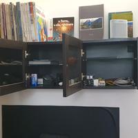 Pensile IKEA BILLY con ante a vetro