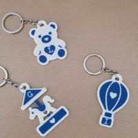 Portachiavi battesimo/nascita personalizzabili